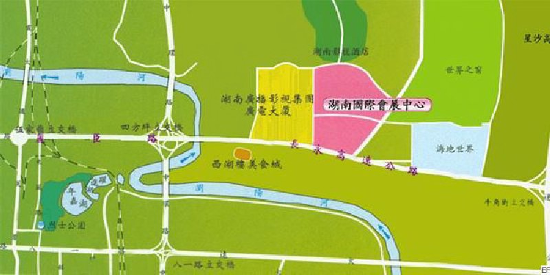 湖南國(guó)際會(huì)展中心(芒果館)交通圖